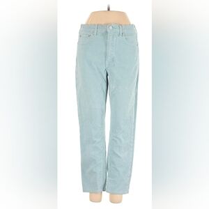 Gap Women's Light Blue Cigarette Pants- Cordoroys 27 PETITE